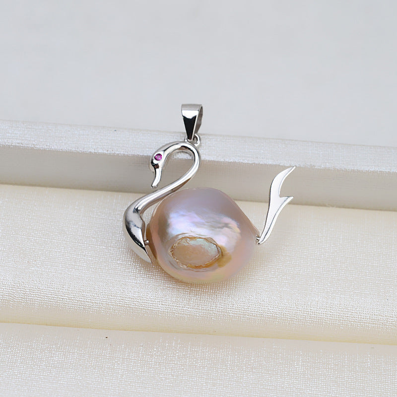 S925 sterling silver pendant baroque setting for legendary pearls  (B26)