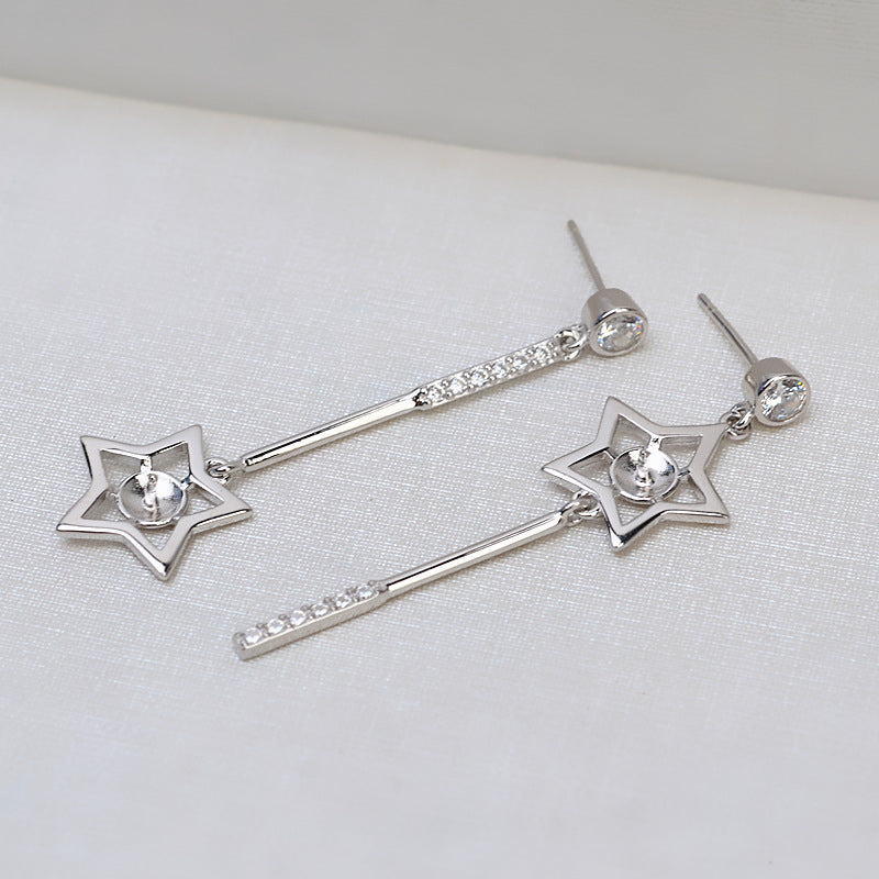 S925 sterling silver earring setting (E20)