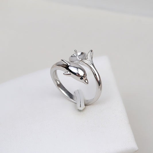 Monture de bague en argent sterling S925 (R43)