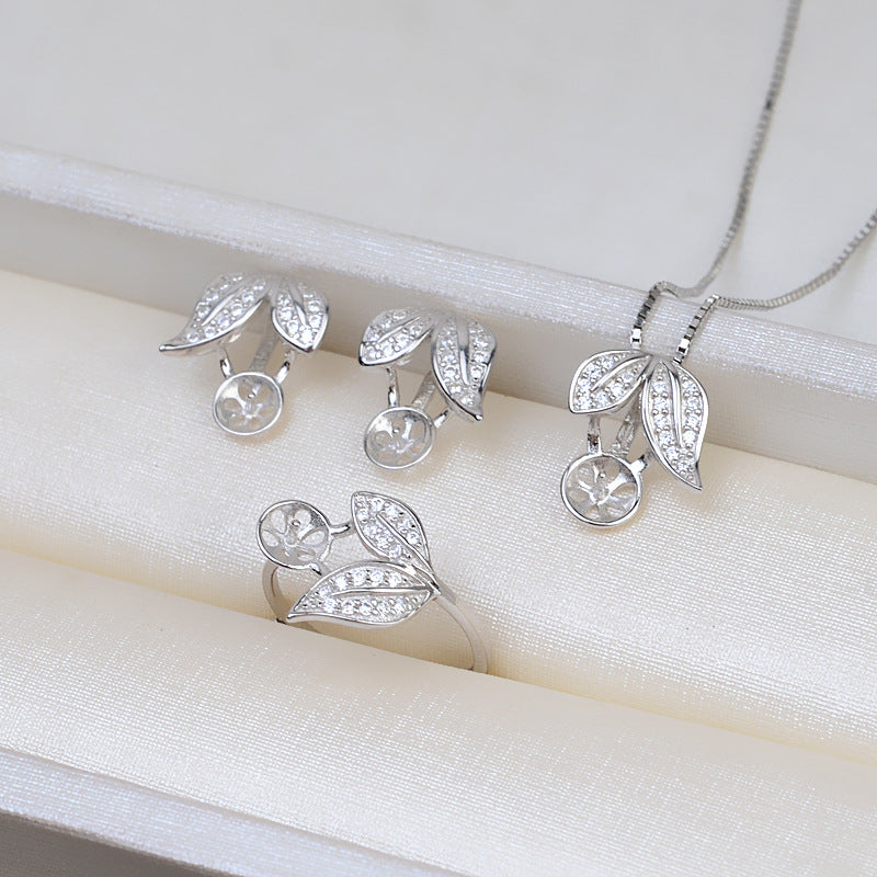 S925 sterling silver set setting (S17-1)