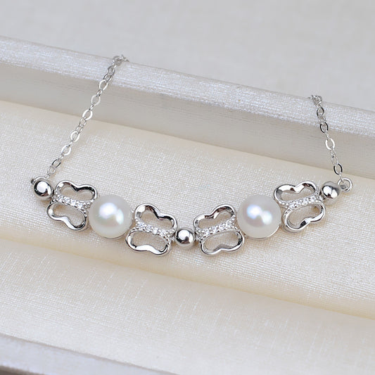 S925 sterling silver bracelet set setting (B12)