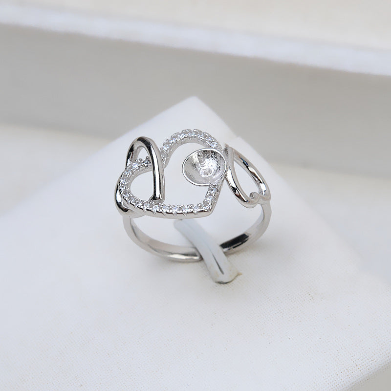 Monture de bague en argent sterling S925 (R42)