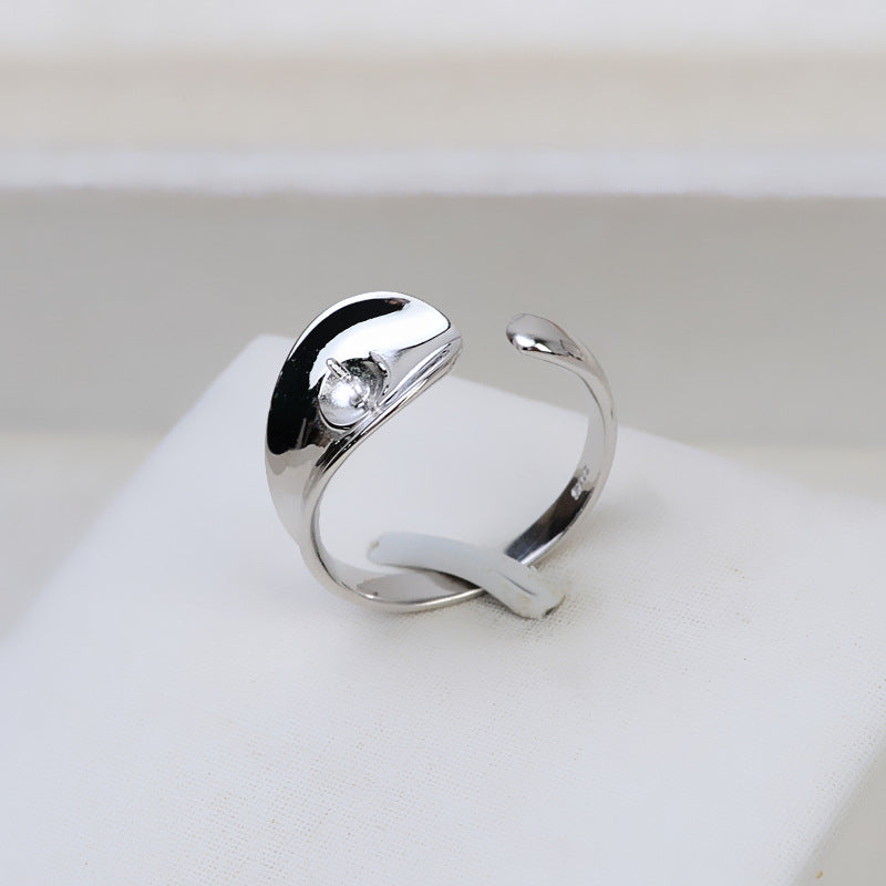 S925 sterling silver ring setting (R49)