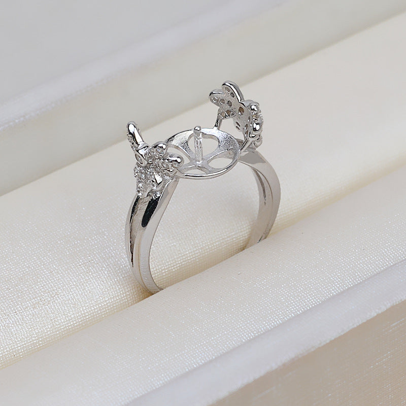 S925 sterling silver ring setting (R39)