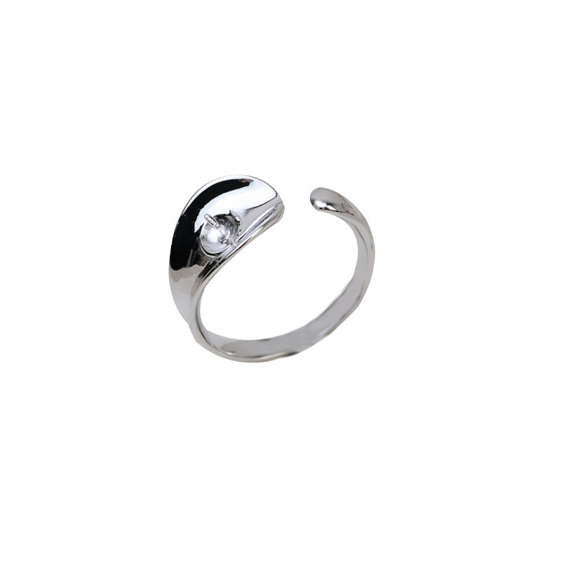 Monture de bague en argent sterling S925 (R49)