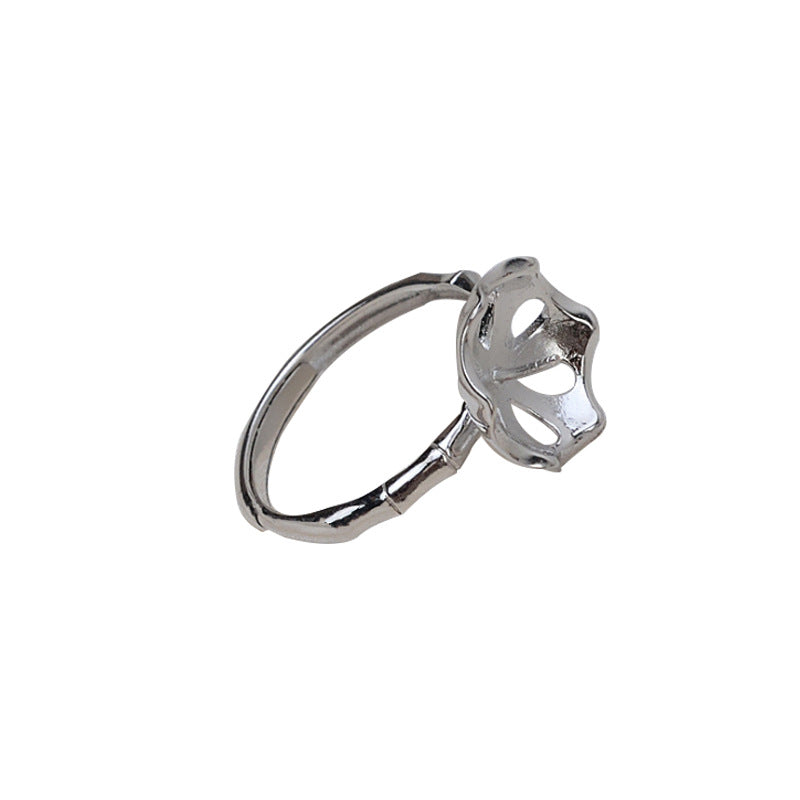 Ringfassung aus S925-Sterlingsilber (R45)