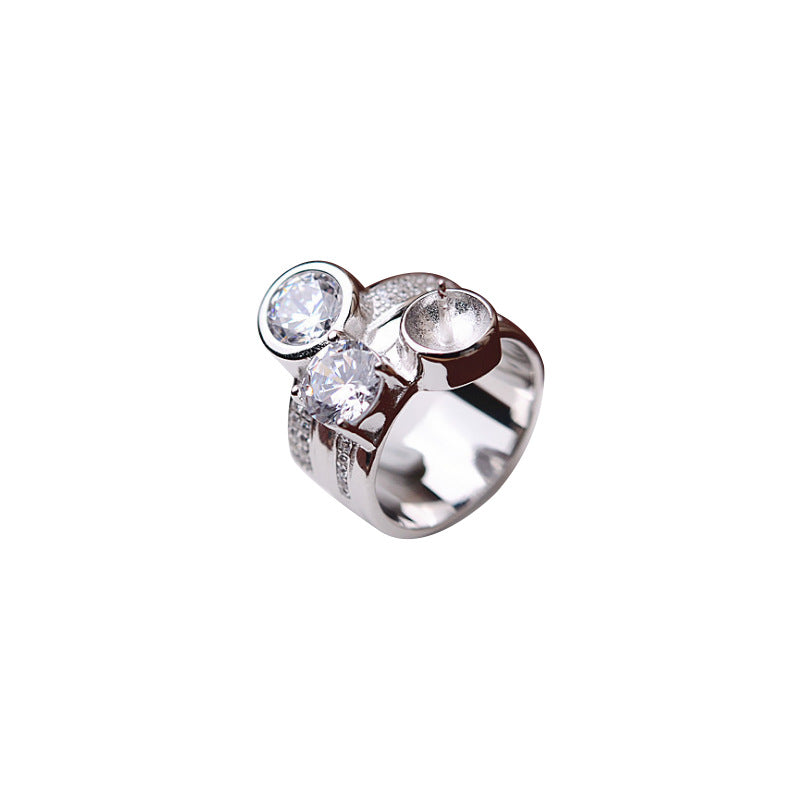 S925 sterling silver ring setting (R36)