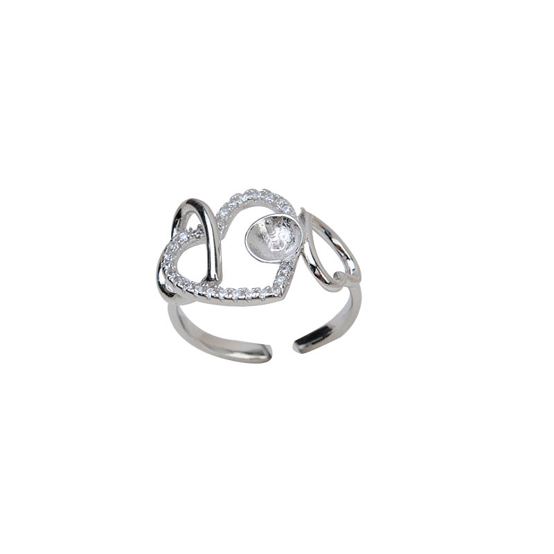 Monture de bague en argent sterling S925 (R42)