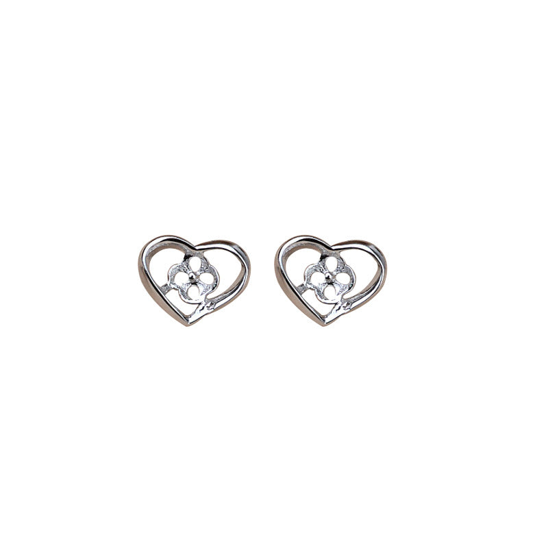 S925 sterling silver earring setting (E19)