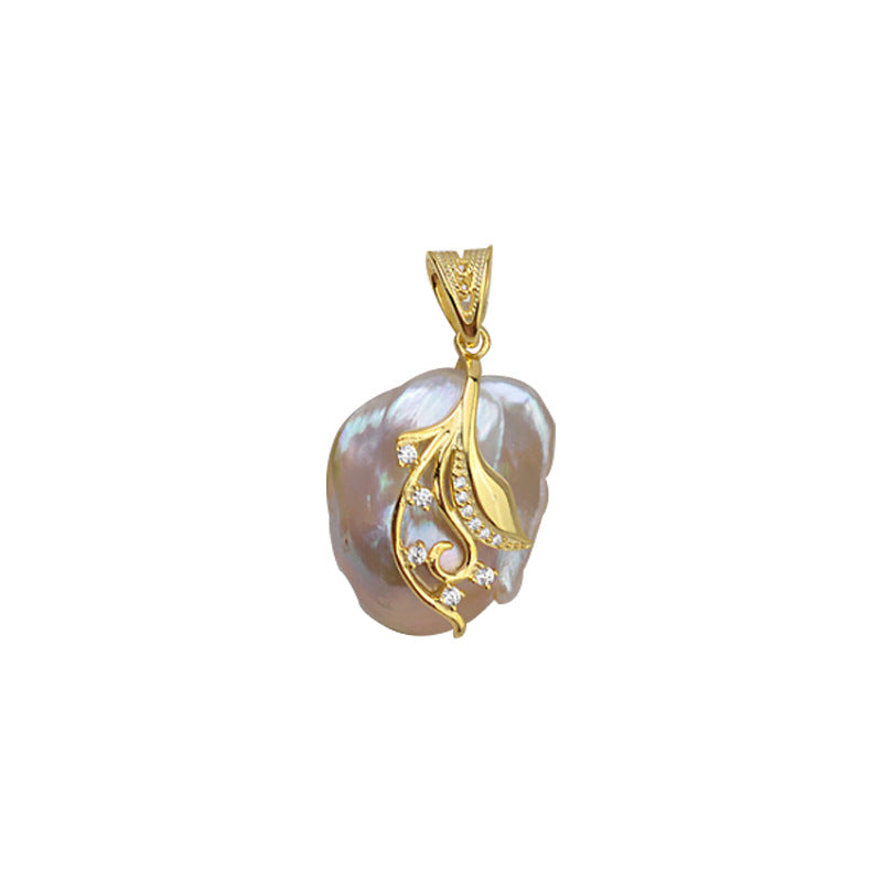 S925 sterling silver pendant baroque setting for legendary pearls  (B11)