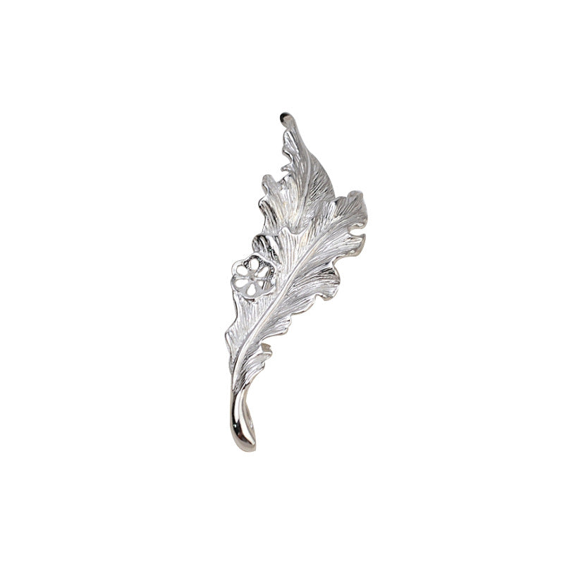 S925 sterling silver brooch setting  (B-10)