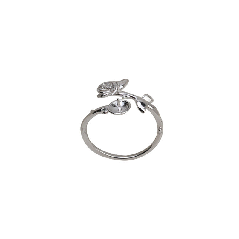 Monture de bague en argent sterling S925 (R46)