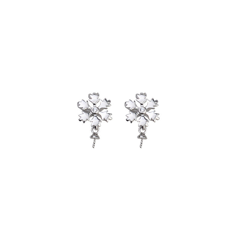 S925 sterling silver set setting (S19-1)