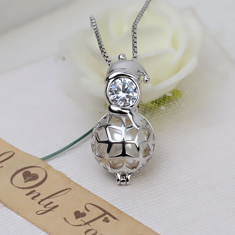 S925 sterling silver cage(C16)