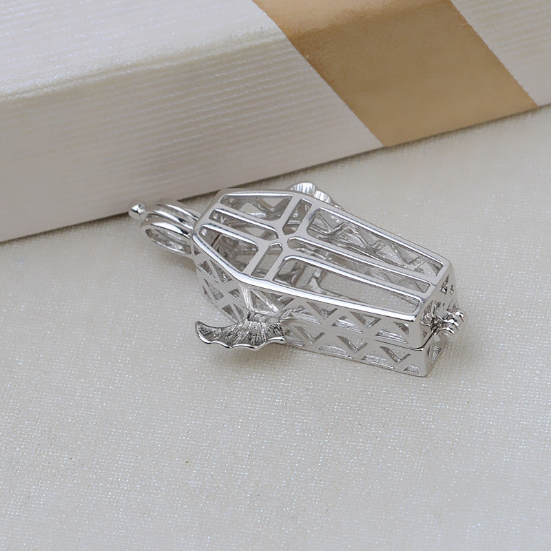 S925 sterling silver cage(C17)