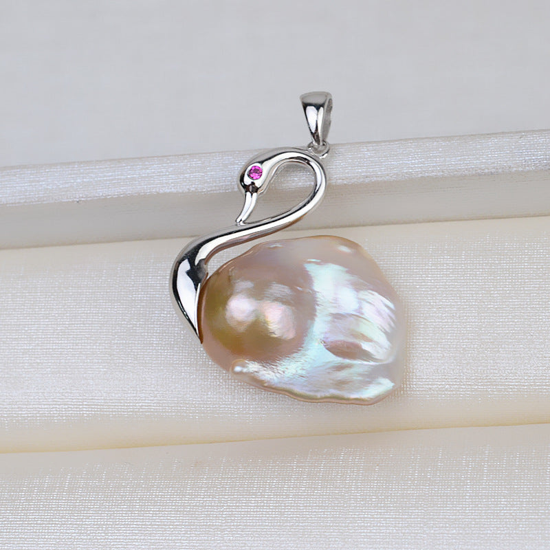 S925 sterling silver pendant baroque setting for legendary pearls  (B5)