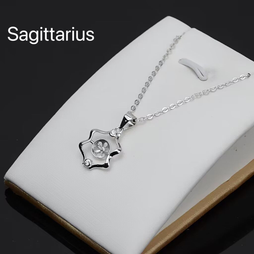 S925 sterling silver Zodiac pendant（P100)