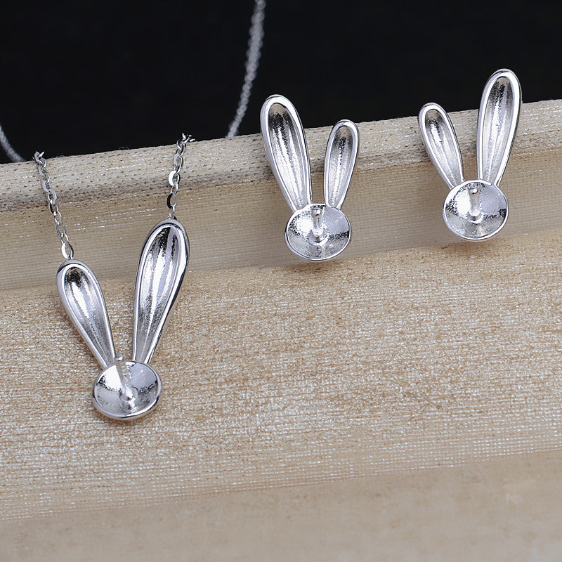 S925 sterling silver set setting (S10-1)