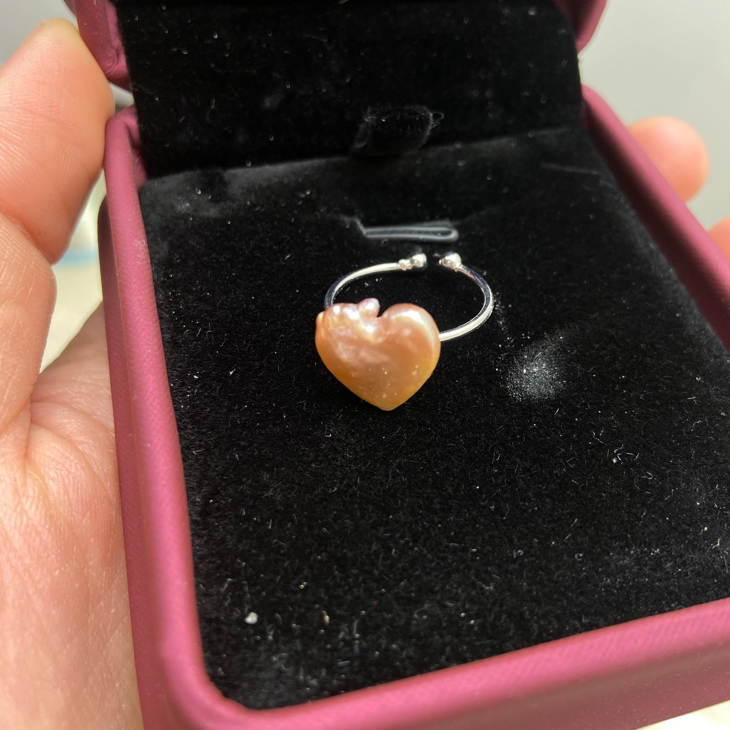 Heart-shaped Baroque ring