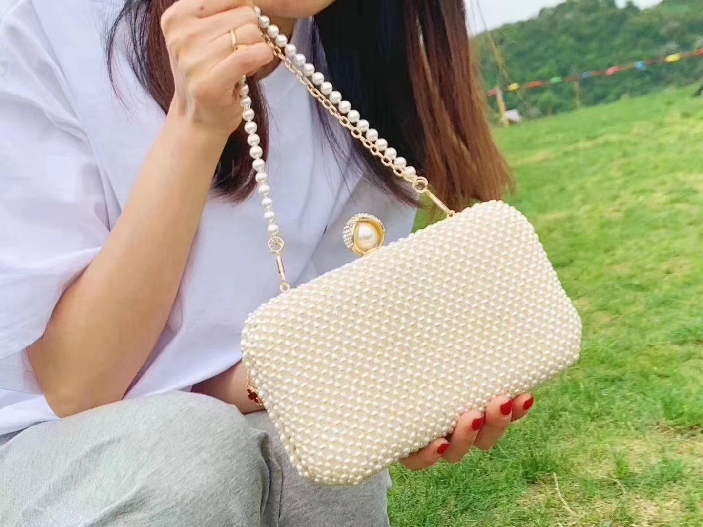 Pearl handbag Thomas girlfriend bag