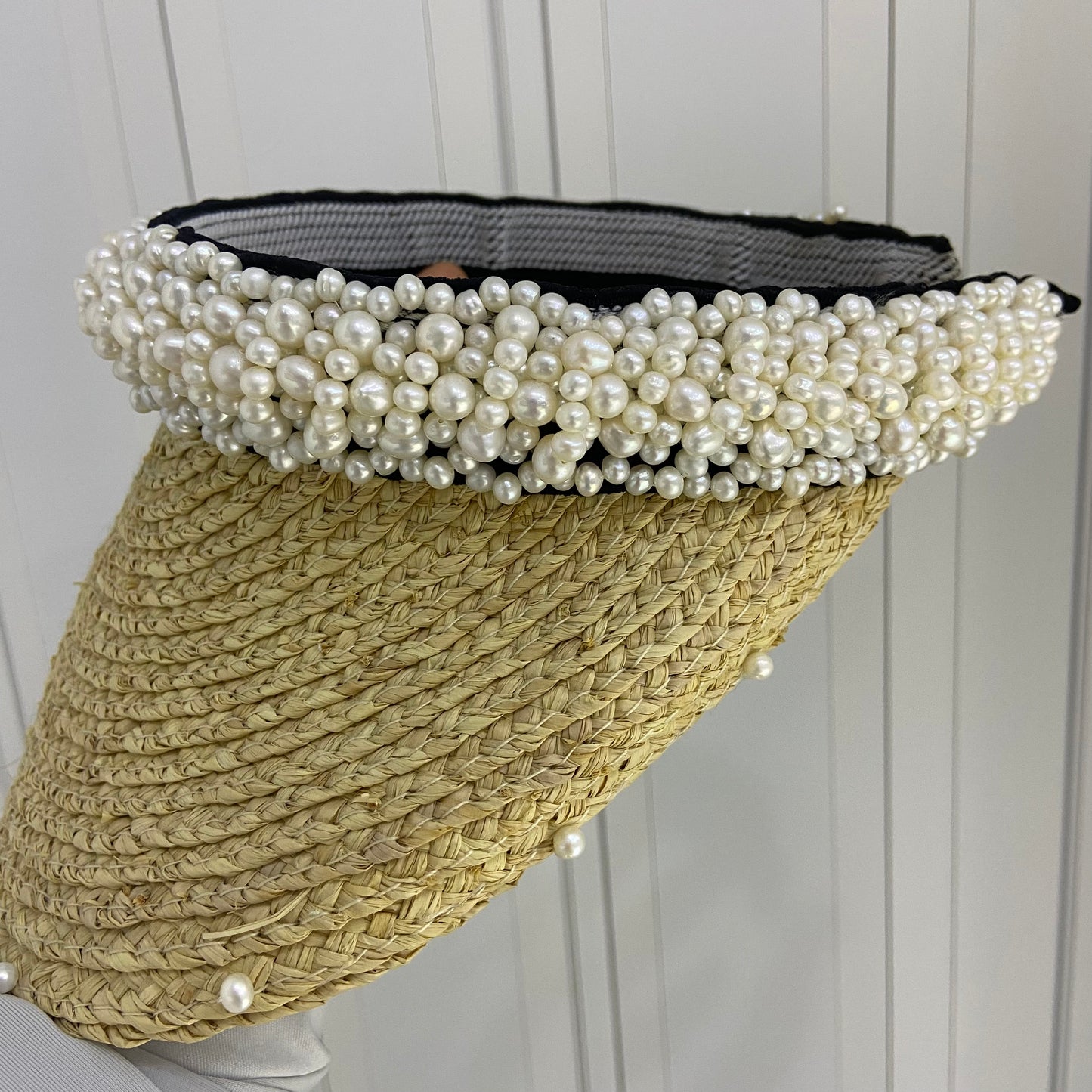 Sun hat freshwater pearl craft (G1)