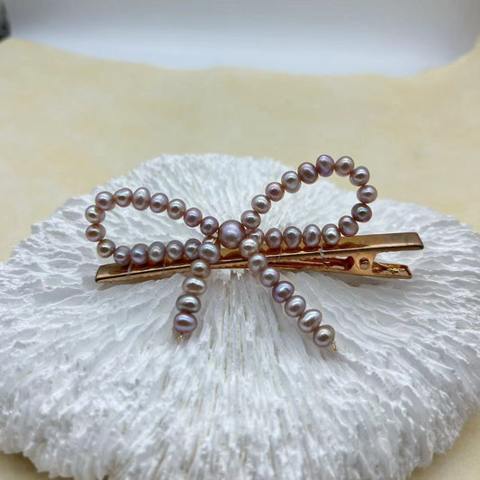 Pearl braided hair pin