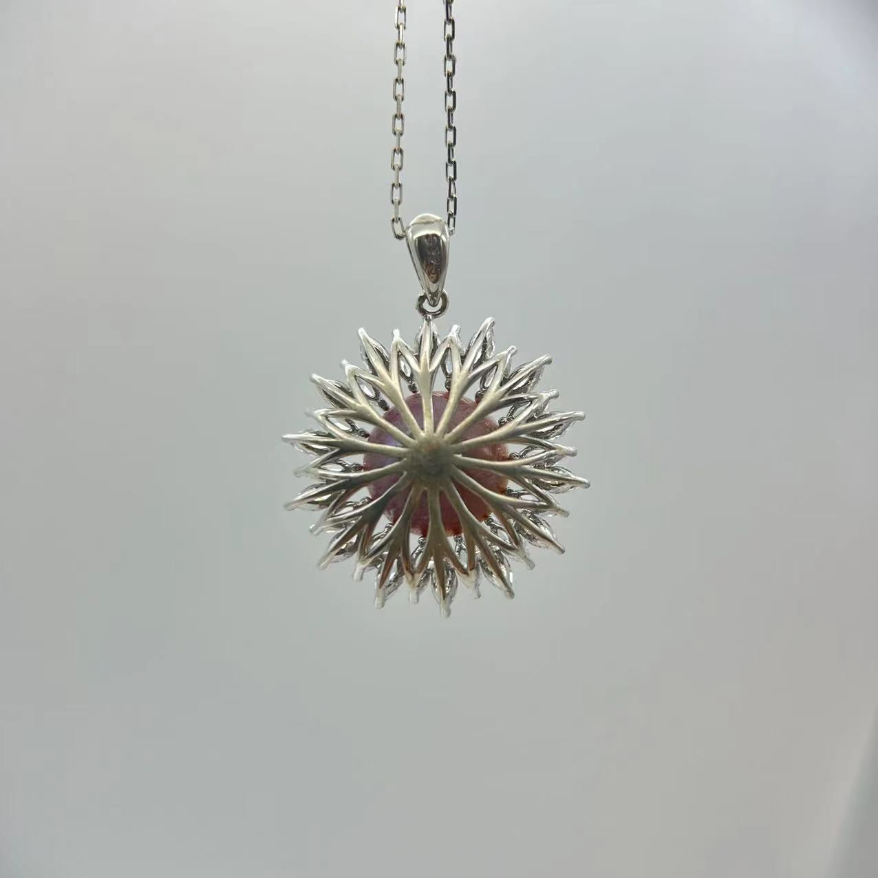 S925 Silver Edison Sunflower Pendant