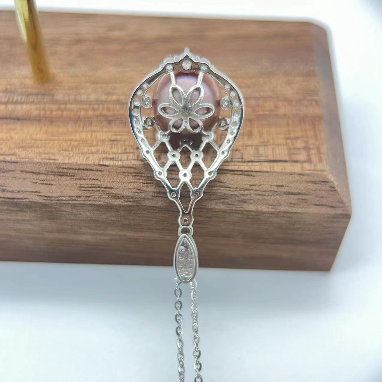 S925 Silver Edison teardrop Pendant