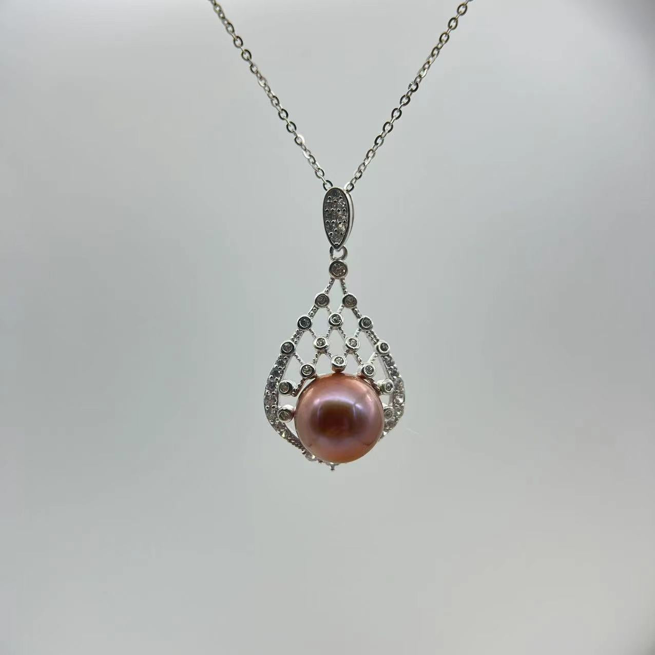 S925 Silver Edison teardrop Pendant