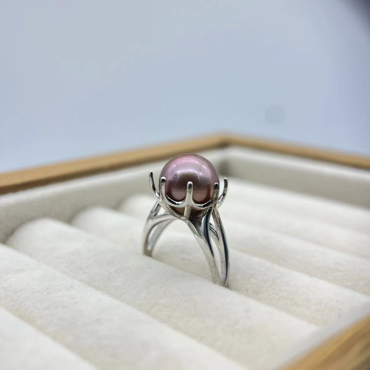 S925 Silver Edison Octagon Ring