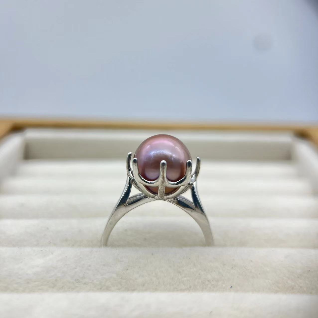 S925 Silver Edison Octagon Ring