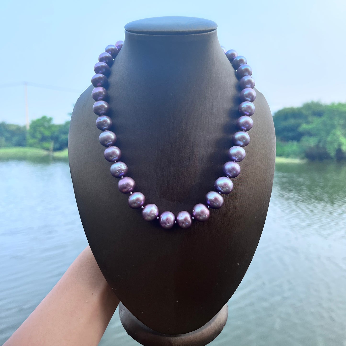 New arrival Edison full pearl necklace USD220 For Cathy