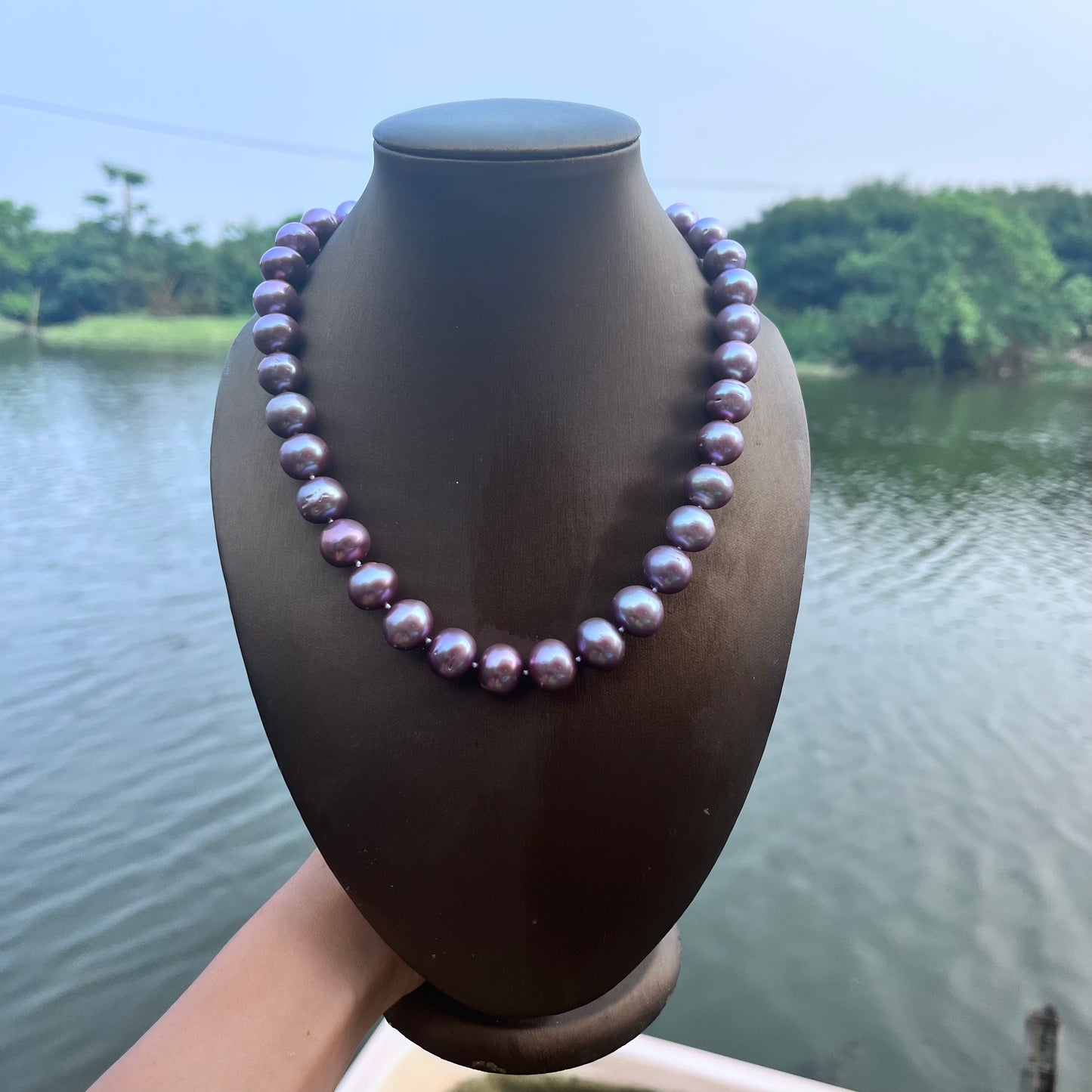 New arrival Edison full pearl necklace USD220 For Cathy