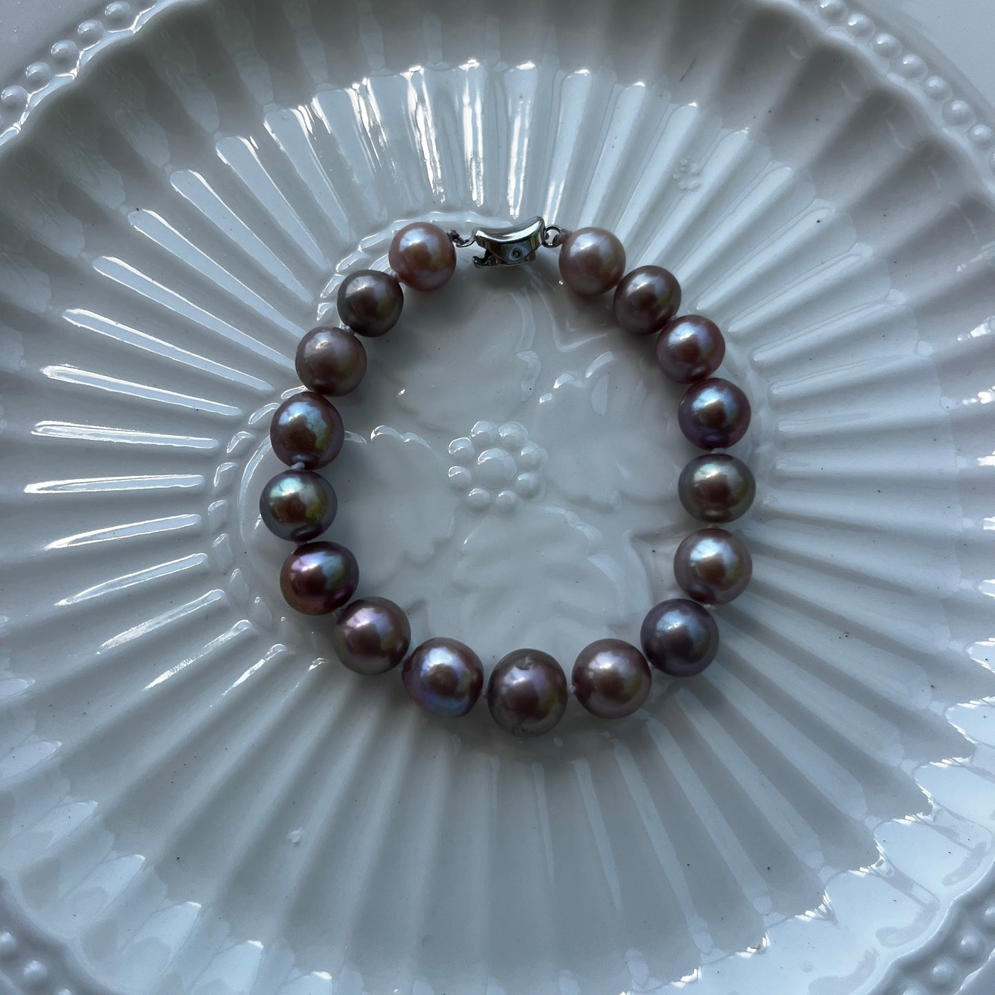 8inches S925 dark Edison bracelet for Bobbie