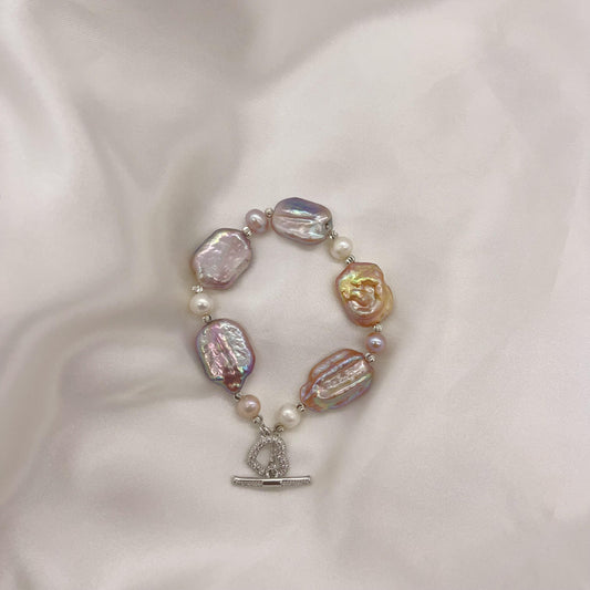 Rectangle pearl bracelet