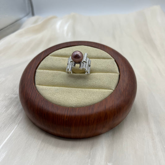 Bague en bois flotté