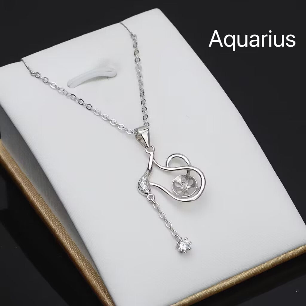 S925 sterling silver Zodiac pendant（P100)