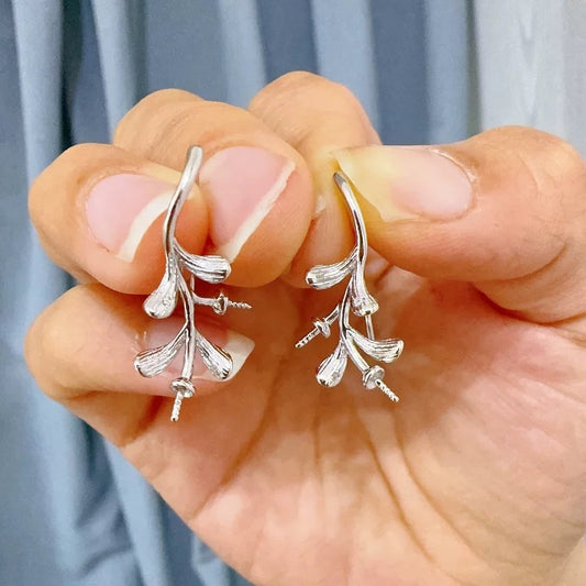 (ES007) S925 sterling silver earring setting