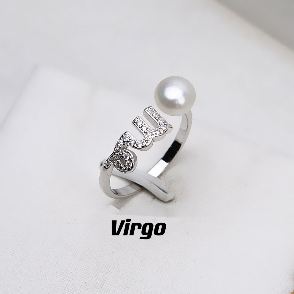 S925 sterling silver Zodiac Ring（R100)