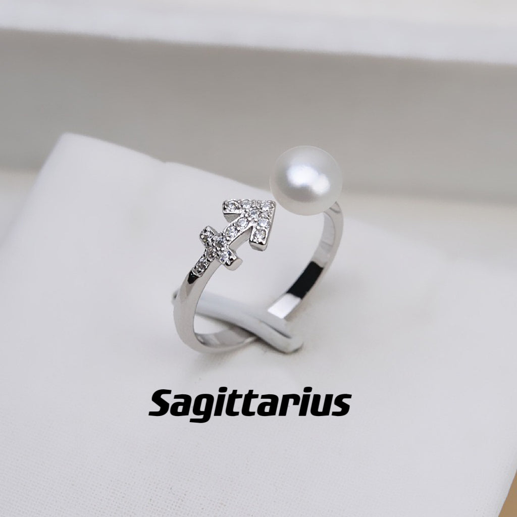 S925 sterling silver Zodiac Ring（R100)