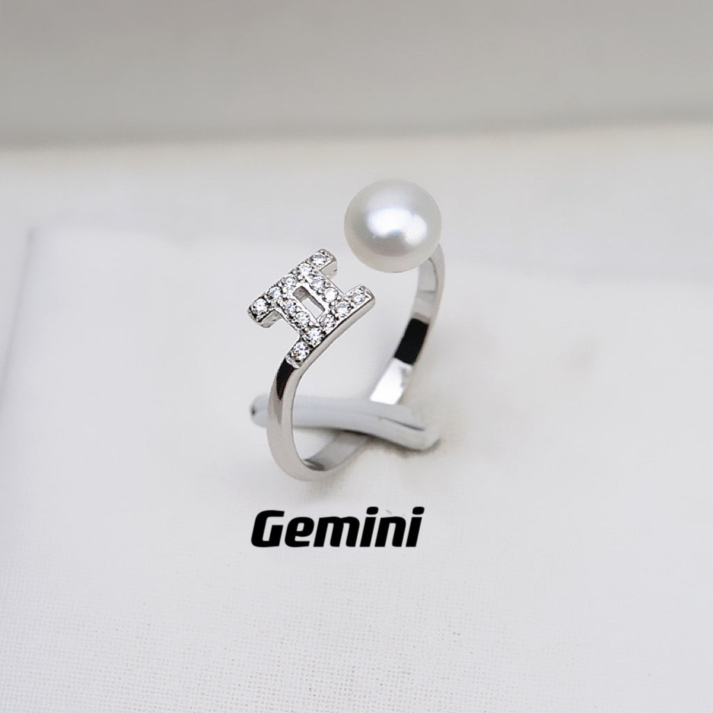 S925 sterling silver Zodiac Ring（R100)