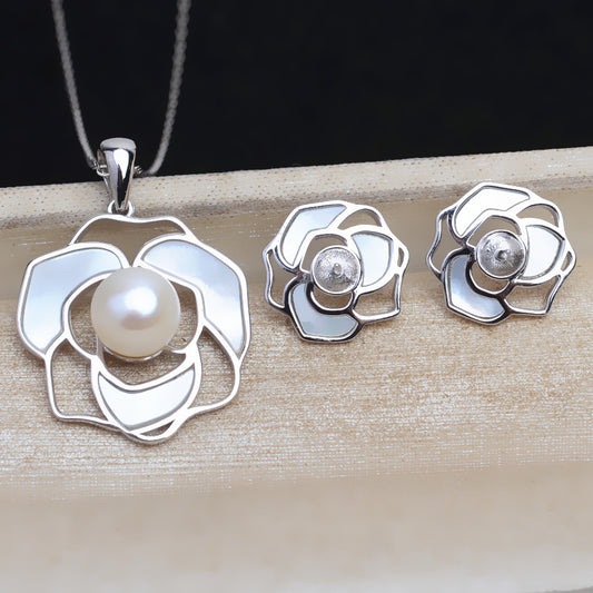 S925 sterling silver set setting (S24-1)