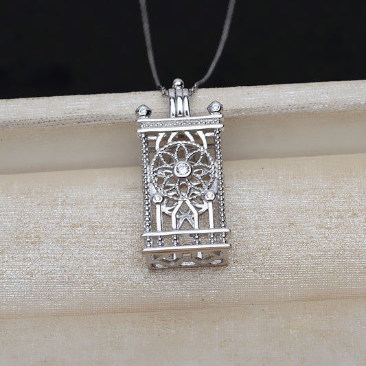 S925 sterling silver cage(C20)