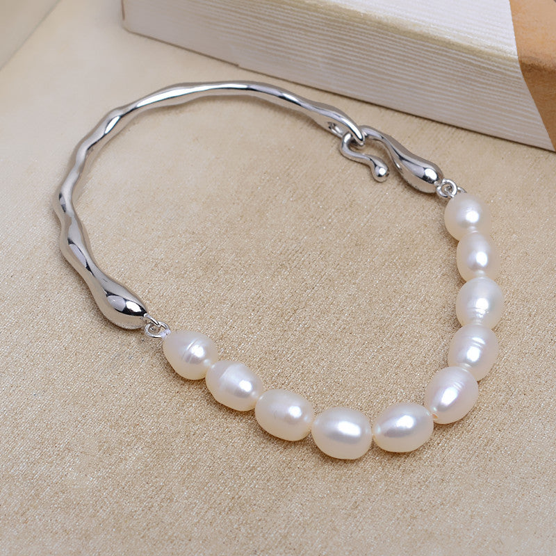 S925 sterling silver bracelet set setting (B7)