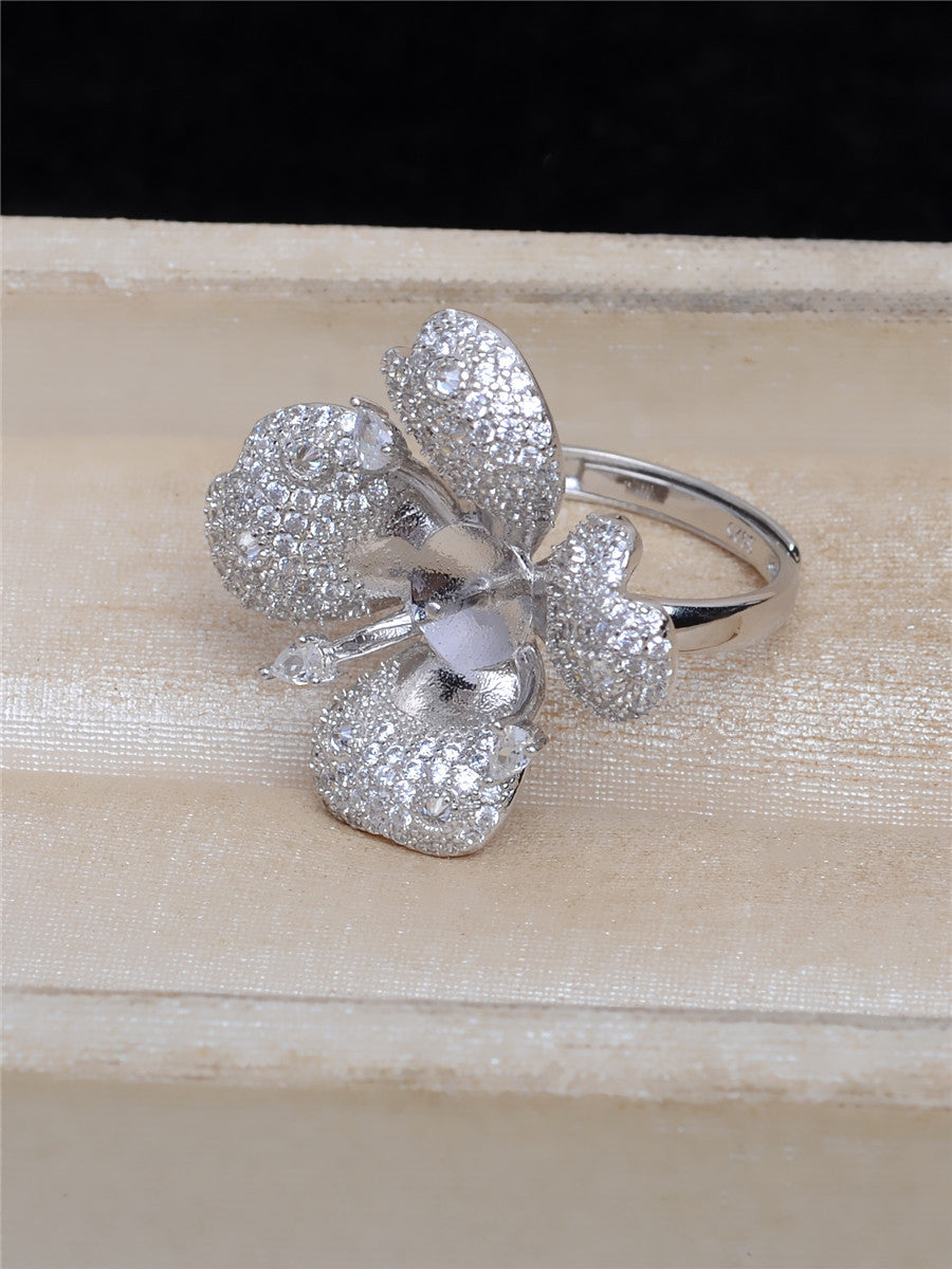 S925 sterling silver ring setting (R32)