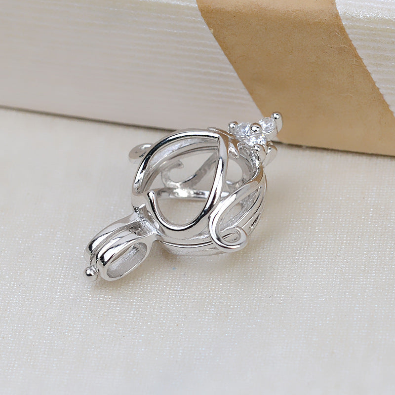 S925 sterling silver cage(C11)