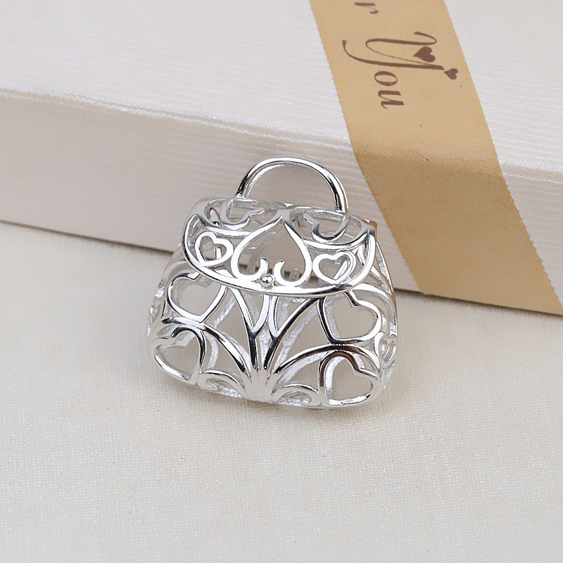 S925 sterling silver cage(C7)