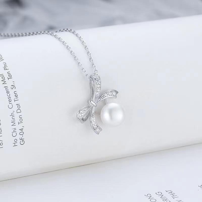 Bow-tie pearl pendant(P26)