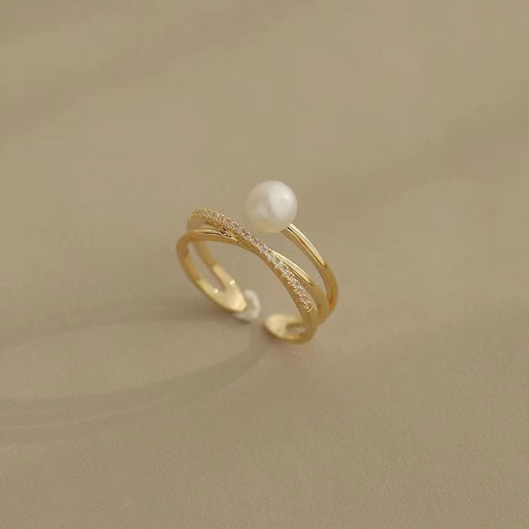 Bague perle R43