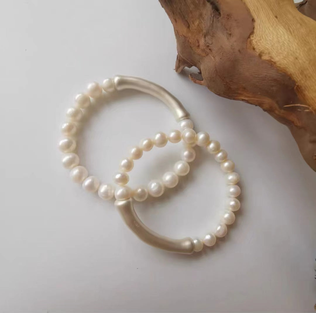 Sterling silver s925  pearl bracelet USD99 (B19)